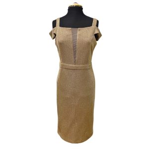 Off-Shoulder Fitted Cocktail Dress