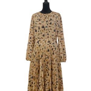 Otto D'Ame Pleated Dinosaur Dress