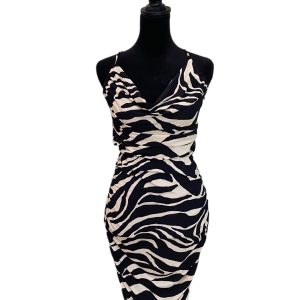 Moda INTL. Zebra Print Mini