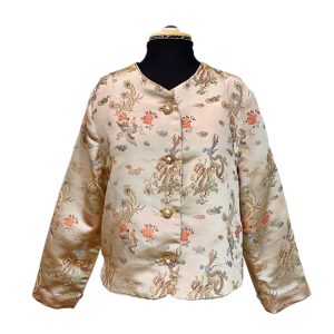 Champagne Satin Cheongsam Jacket