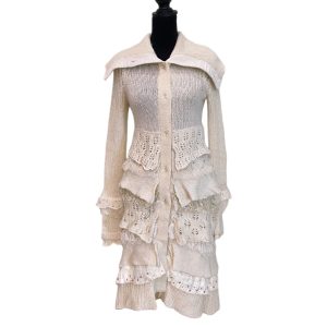 Anthropologie Sleeping on Snow Vintage Long Cardigan